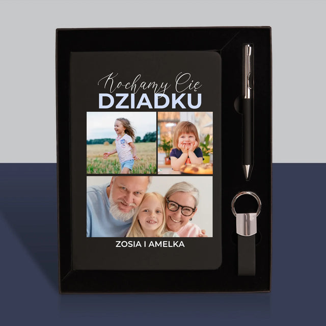 Fotokolaż: Kochamy Cię Dziadku - Zestaw z Notatnikiem