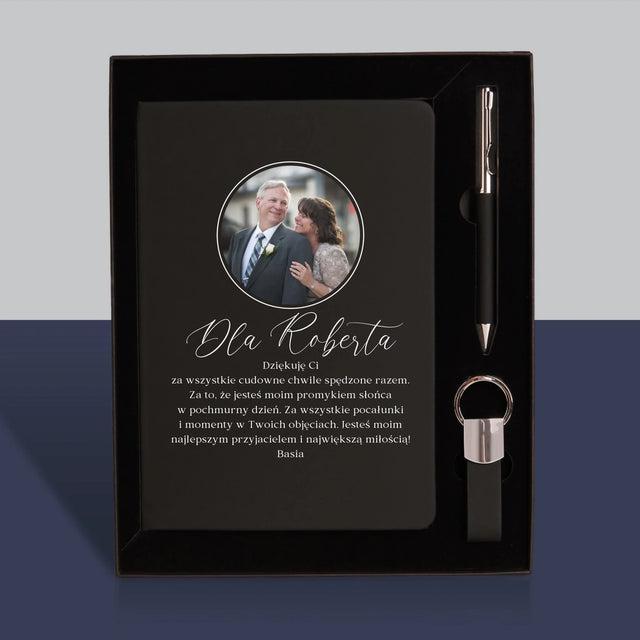 Zdjęcie i Podpis: Dedykacja - Zestaw z Notatnikiem