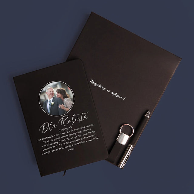 Zdjęcie i Podpis: Dedykacja - Zestaw z Notatnikiem