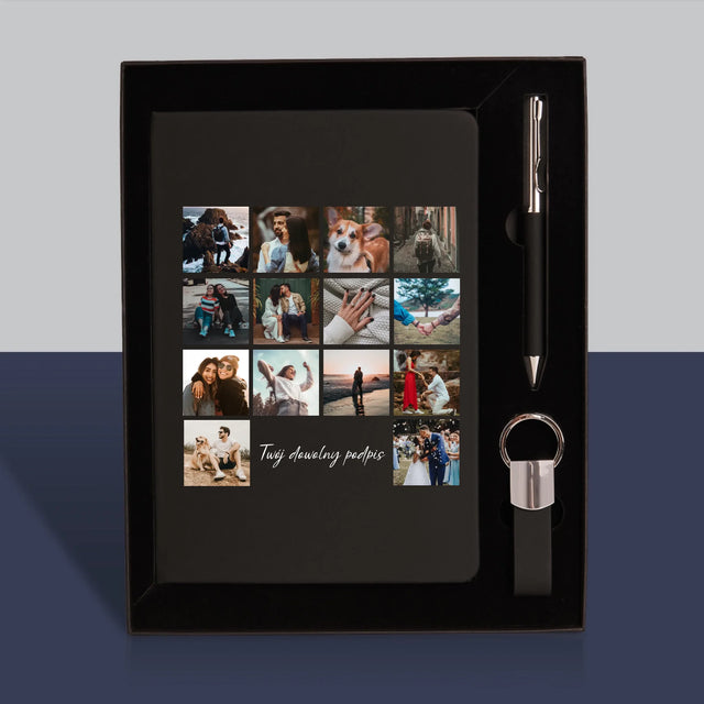 Fotokolaż: 14 Zdjęć - Zestaw z Notatnikiem