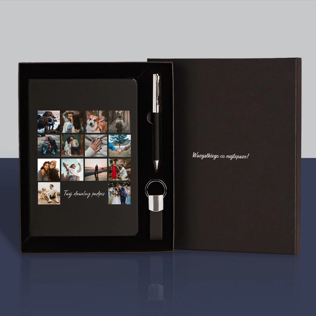 Fotokolaż: 14 Zdjęć - Zestaw z Notatnikiem