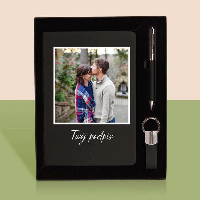 Zdjęcie i Podpis: Twoje Zdjęcie i Podpis - Zestaw z Notatnikiem