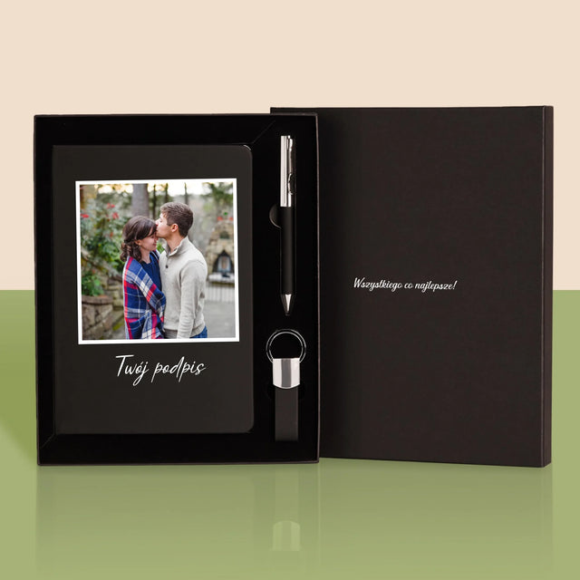 Zdjęcie i Podpis: Twoje Zdjęcie i Podpis - Zestaw z Notatnikiem