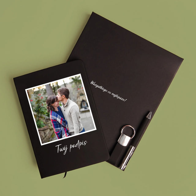 Zdjęcie i Podpis: Twoje Zdjęcie i Podpis - Zestaw z Notatnikiem