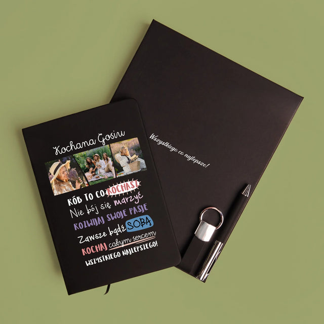 Fotokolaż: Urodziny Życzenia - Zestaw z Notatnikiem