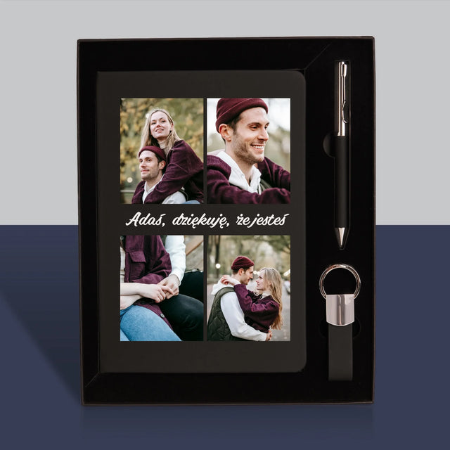 Fotokolaż: Zdjęcia Dla Chłopaka - Zestaw z Notatnikiem