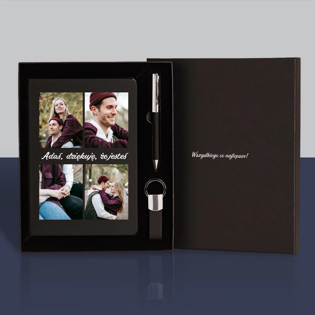 Fotokolaż: Zdjęcia Dla Chłopaka - Zestaw z Notatnikiem