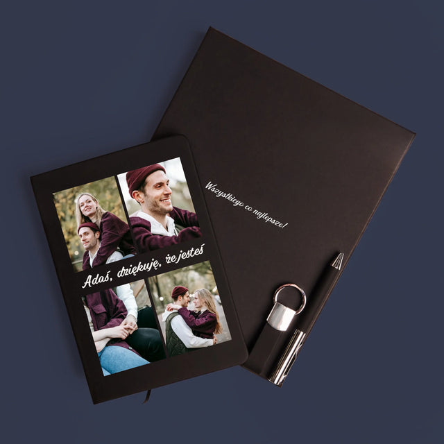 Fotokolaż: Zdjęcia Dla Chłopaka - Zestaw z Notatnikiem