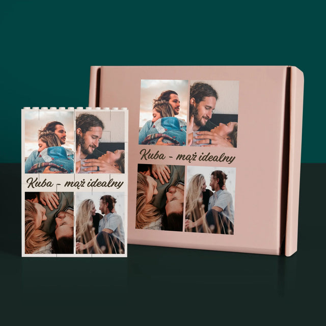 Fotokolaż: Zdjęcia Dla Męża - Klocki LEGO z Nadrukiem