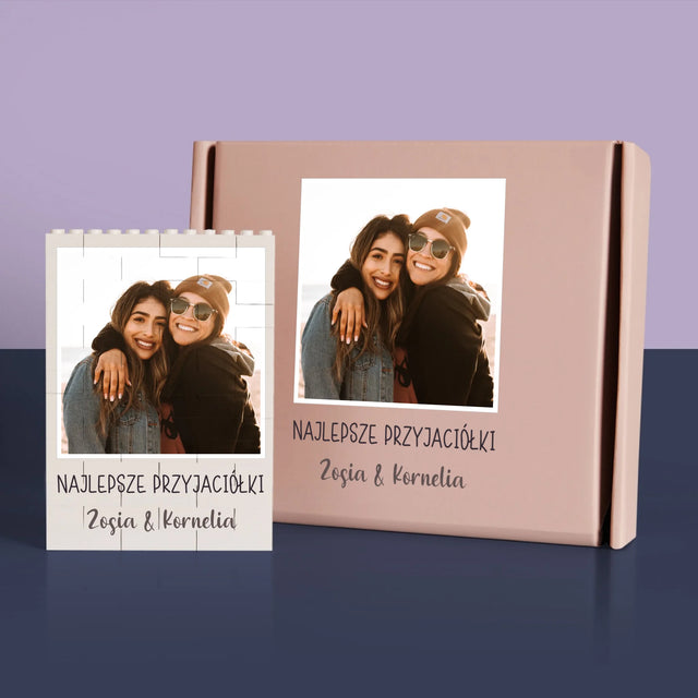 Zdjęcie i Podpis: Dla Przyjaciółki - Klocki LEGO z Nadrukiem