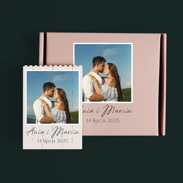 Zdjęcie i Podpis: Dla Pary Młodej - Klocki LEGO z Nadrukiem