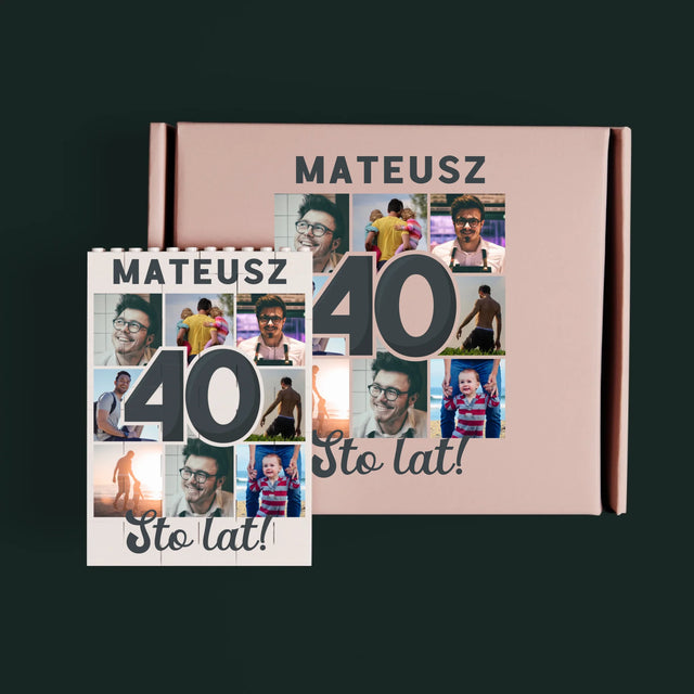Fotokolaż: 40 Lat - Klocki LEGO z Nadrukiem