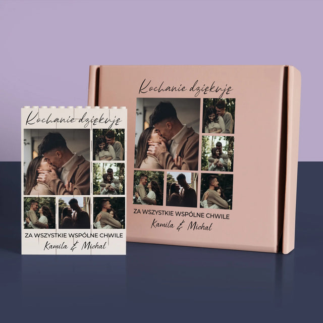 Fotokolaż: Rocznicowy - Klocki LEGO z Nadrukiem