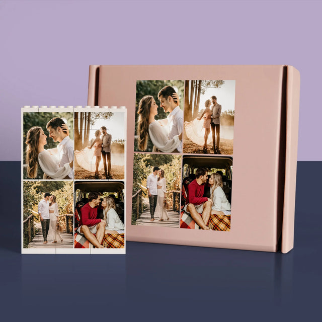 Fotokolaż: 4 Zdjęcia - Klocki LEGO z Nadrukiem