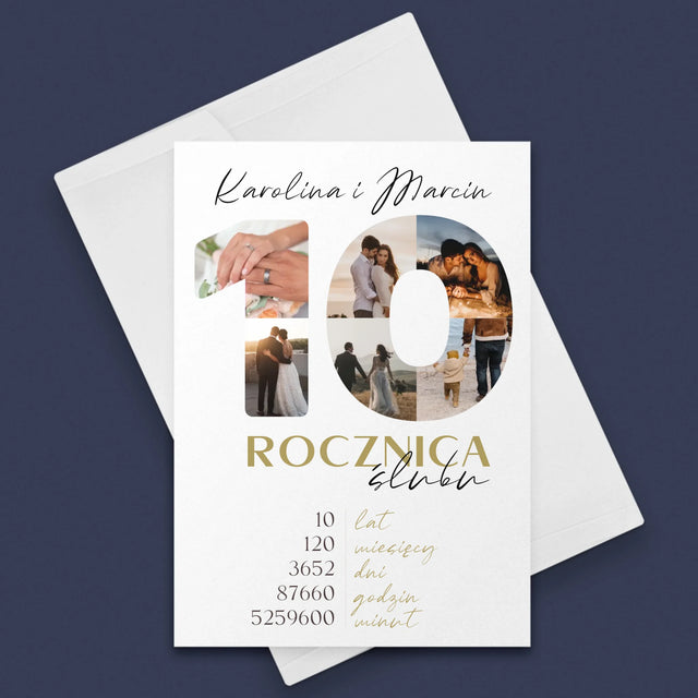 Słowo Ze Zdjęć: 10 Rocznica Ślubu - Kartka Z Życzeniami