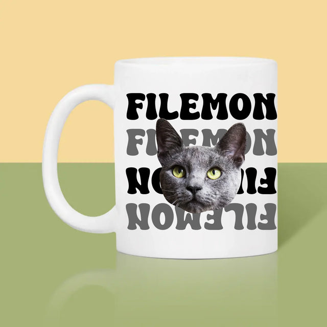 Twoja Postać: Zdjęcie Pupila z Imieniem - Kubek z Nadrukiem