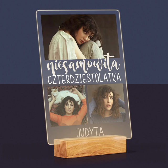 Fotokolaż: Niesamowita Czterdziestolatka - Wydruk Na Szkle Akrylowym