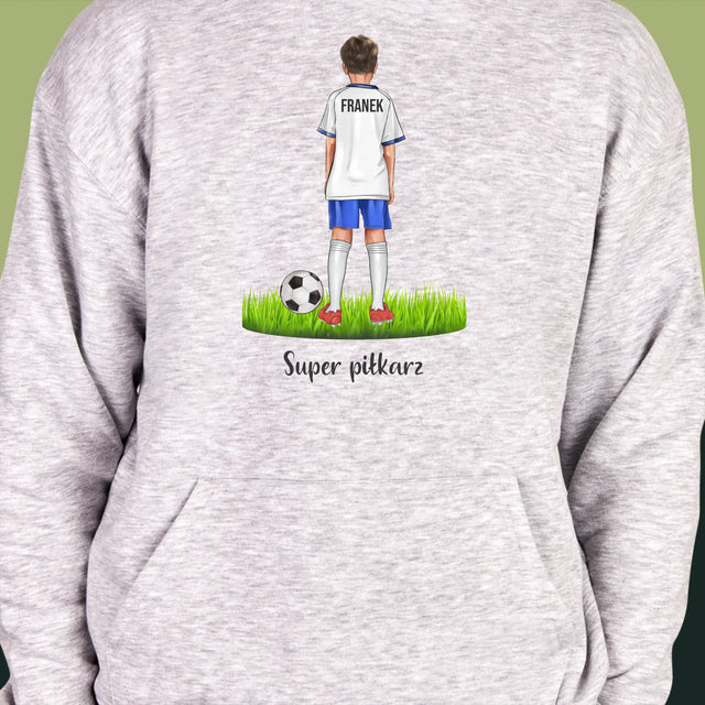Kreator Postaci: Mały Piłkarz - Bluza Męska Z Kapturem