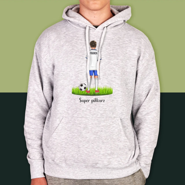 Kreator Postaci: Mały Piłkarz - Bluza Męska Z Kapturem