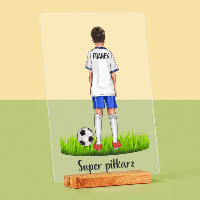 Kreator Postaci: Mały Piłkarz - Wydruk Na Szkle Akrylowym