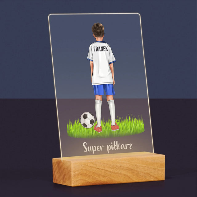 Kreator Postaci: Mały Piłkarz - Wydruk Na Szkle Akrylowym