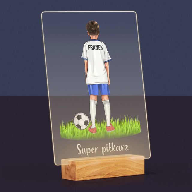 Kreator Postaci: Mały Piłkarz - Wydruk Na Szkle Akrylowym