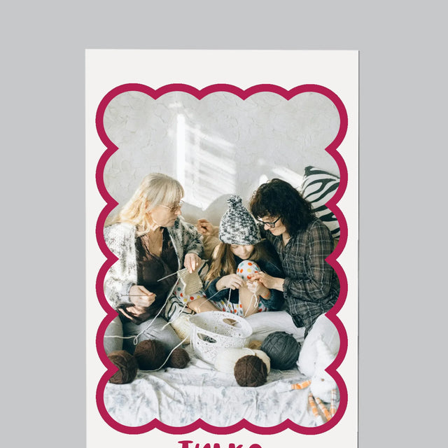 Zdjęcie i Podpis: Najlepsze Mamy Zostają Babciami - Magnes Na Lodówkę