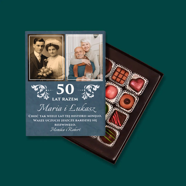 Fotokolaż: Razem Przez Lata - Personalizowane Praliny