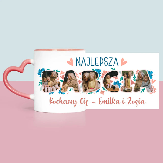 Słowo Ze Zdjęć: Najlepsza Babcia - Kubek z Nadrukiem