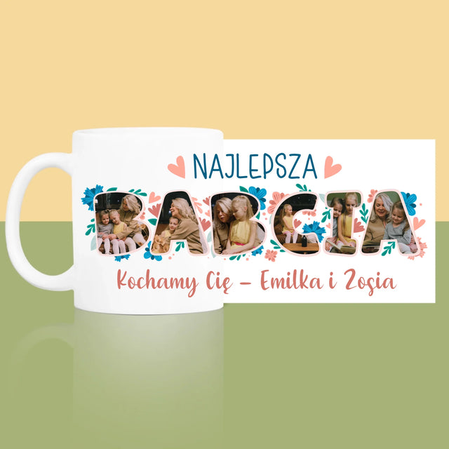 Słowo Ze Zdjęć: Najlepsza Babcia - Kubek z Nadrukiem