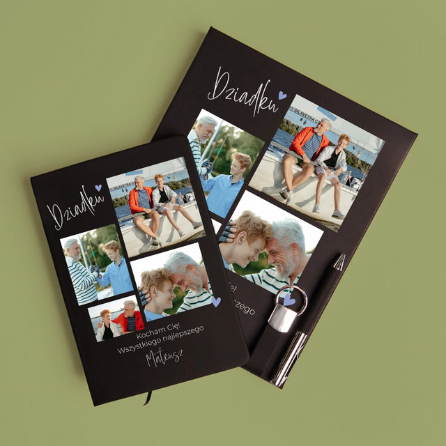 Fotokolaż: Dziadku Kocham Cię - Zestaw z Notatnikiem
