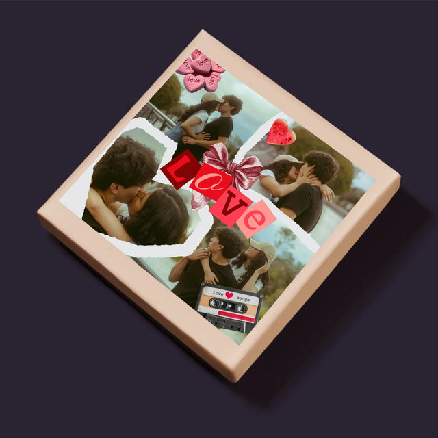 Fotokolaż: Love Retro - Puzzle Personalizowane