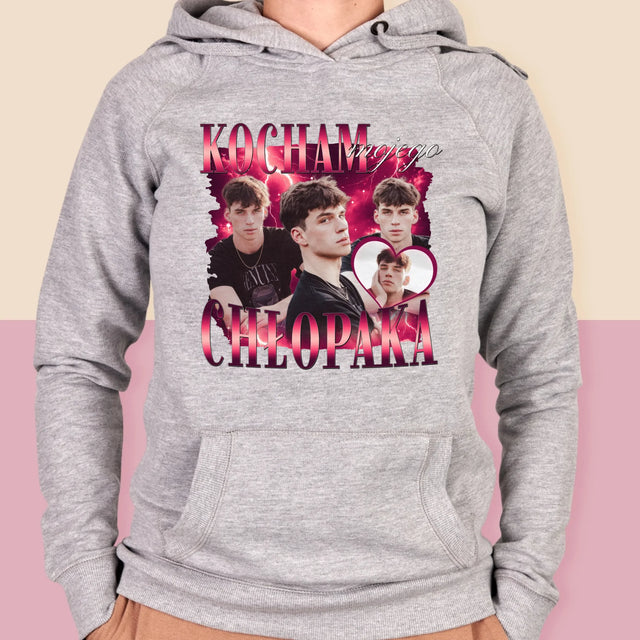 Twoja Postać: Bootleg Miłosny Dla Niej - Bluza Damska z Kapturem