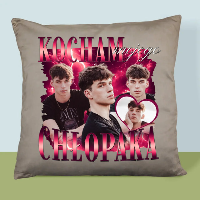 Twoja Postać: Bootleg Miłosny Dla Niej - Poduszka z Nadrukiem