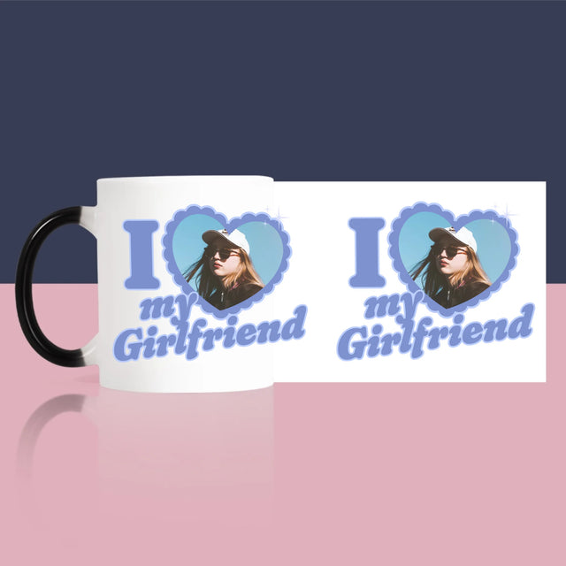 Zdjęcie i Podpis: i Love My Girlfriend - Kubek z Nadrukiem