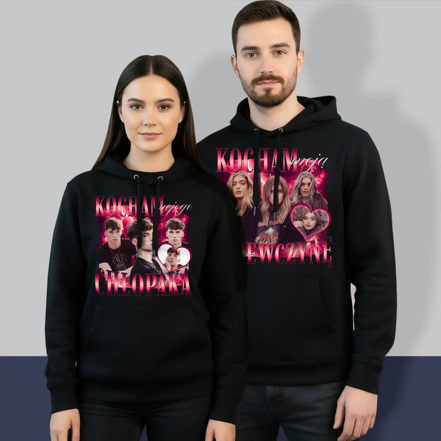 Twoja Postać: Bootleg Miłosny Dla Pary - Bluzy Dla Par