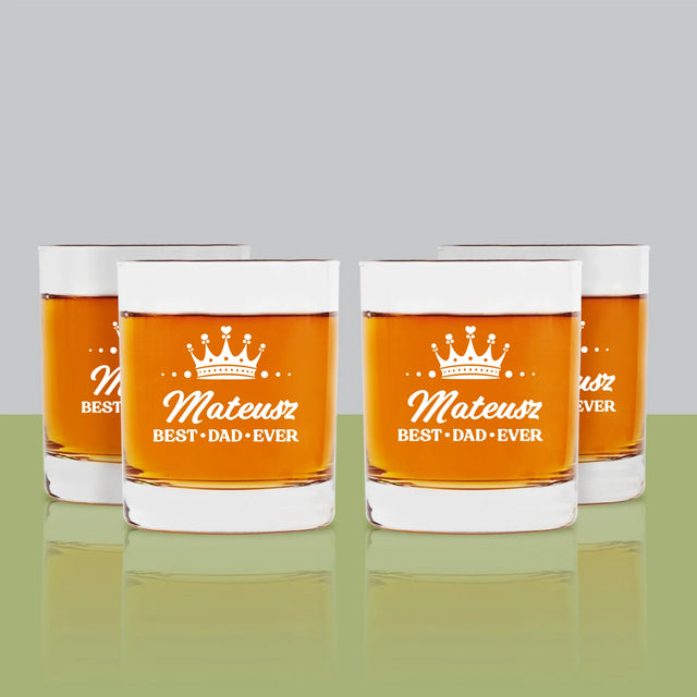 Monogram: Best Dad - Szklanka Do Whisky
