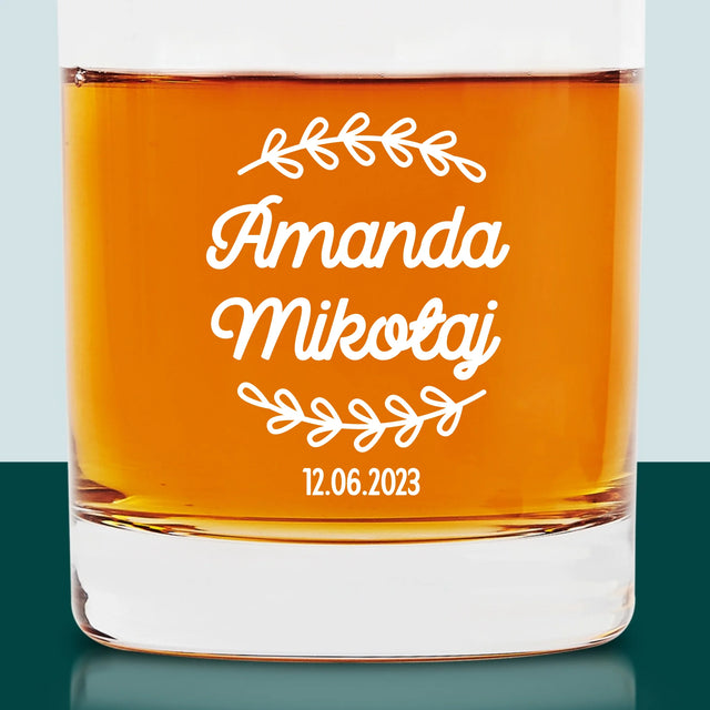 Monogram: Imiona Listki - Szklanka Do Whisky