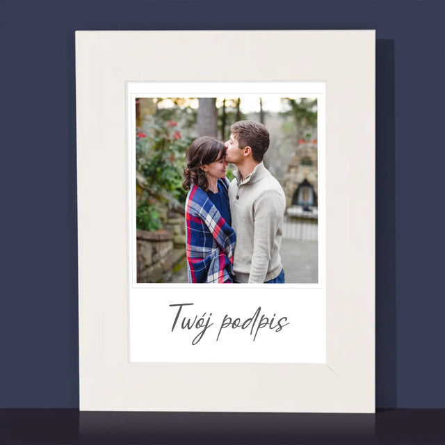 Zdjęcie i Podpis: Twoje Zdjęcie i Podpis - Ramka Na Zdjęcie