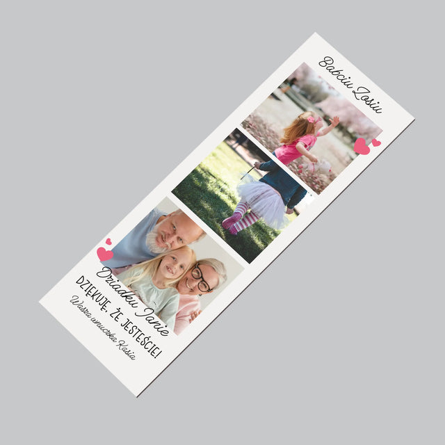 Zdjęcie i Podpis: Podziękowania Dla Dziadków - Magnes na lodówkę