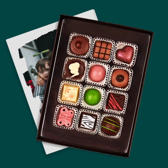 Zdjęcie i Podpis: Dla Kochanej Babci - Personalizowane Praliny