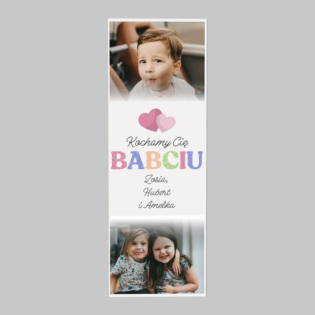 Fotokolaż: Kocham Cię Babciu - Magnes na lodówkę