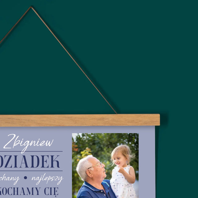 Fotokolaż: Kochany Dziadek - Kalendarz Plakatowy z Listwami