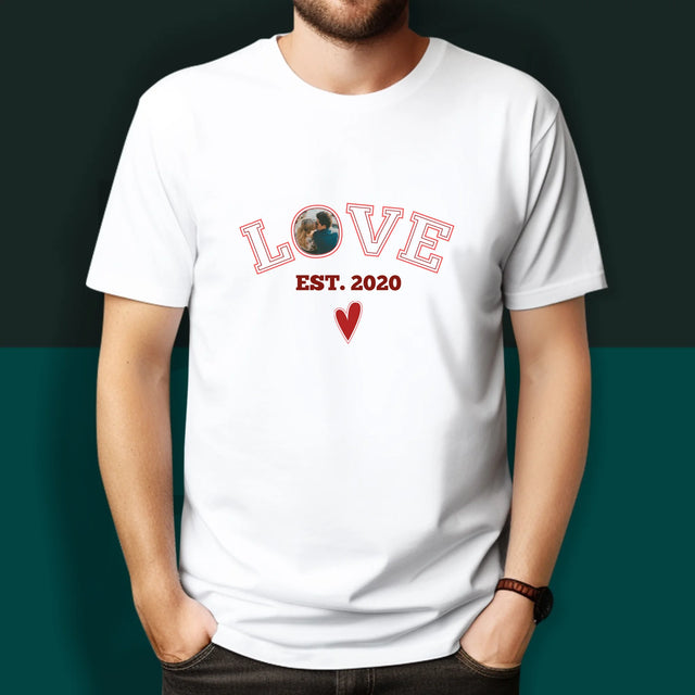 Zdjęcie I Podpis: Love Established - Koszulki Dla Par