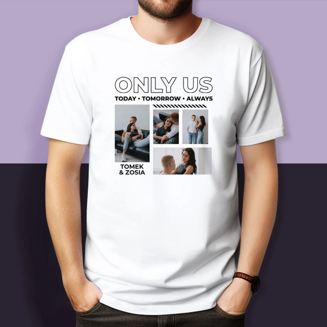 Fotokolaż: Only Us - Koszulki Dla Par