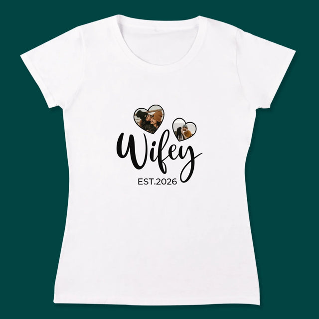 Fotokolaż: Hubby&Wifey - Koszulki Dla Par