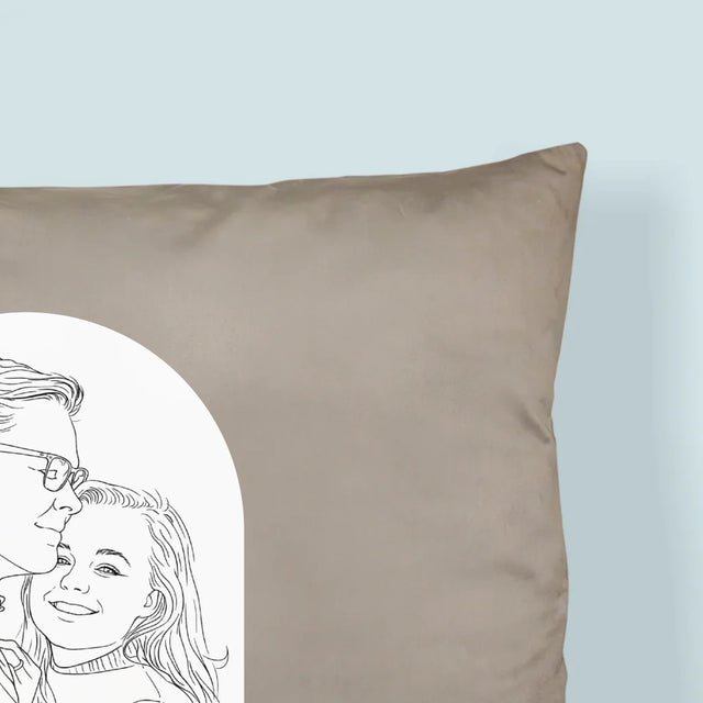 Zdjęcie i Podpis: Lineart - Poduszka z Nadrukiem
