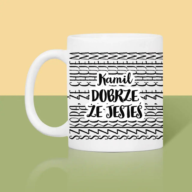 Bez Cenzury: Dobrze, Że Jesteś - Kubek z Nadrukiem