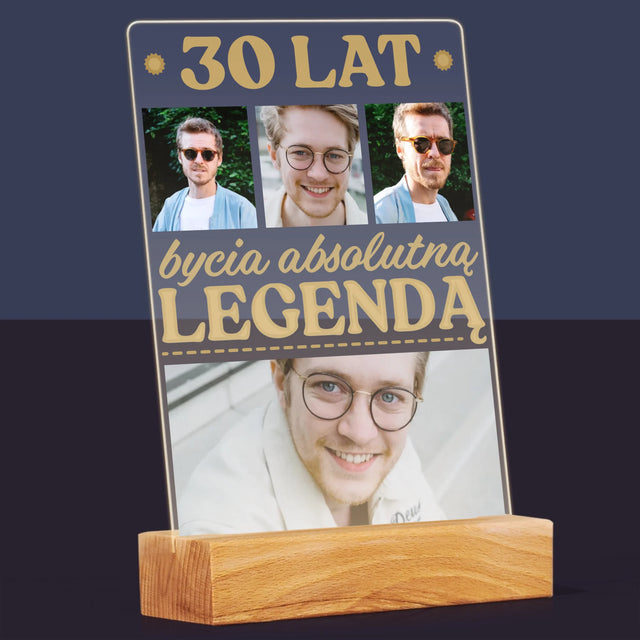 Fotokolaż: 30 Lat Bycia Legendą - Wydruk Na Szkle Akrylowym