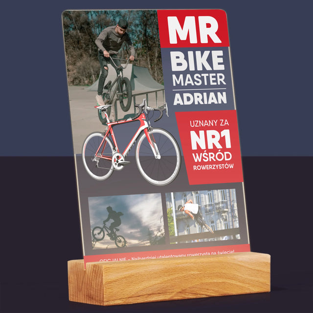Okładka Magazynu: Mr Bike Master - Wydruk Na Szkle Akrylowym